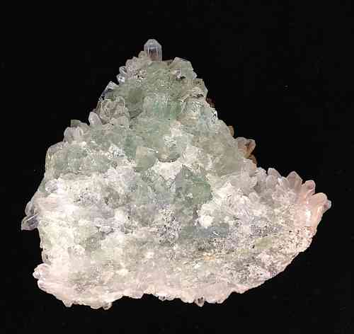 Fluorit-Stufe mit Bergkristall 296 g